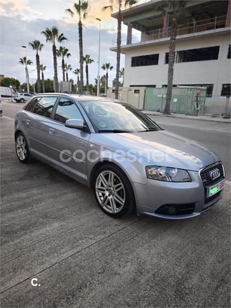 Gris / plata Usado 2008 Audi A3 S-Line Berlina | 8500 € (Precio justo) - Imagen 1/4