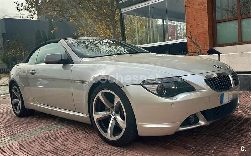 Usado BMW 645 Cabriolet 333 CV (244 kW) 2004 Gris / plata Descapotable