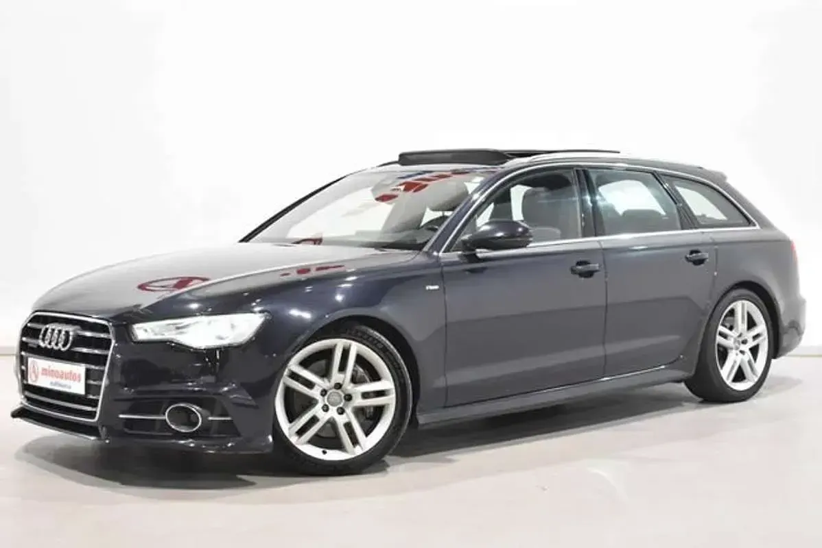 Usado Audi A6 S-Line 272 CV (200 kW) 2016 Azul Familiar