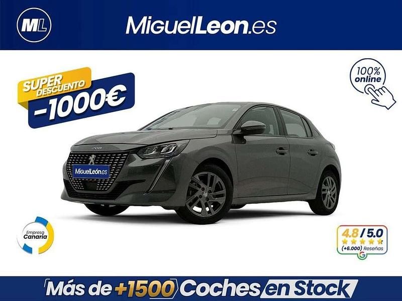 Gris Usado 2022 Peugeot 208 Active Utilitario | 11.985 € (Precio justo) - Imagen 1/3