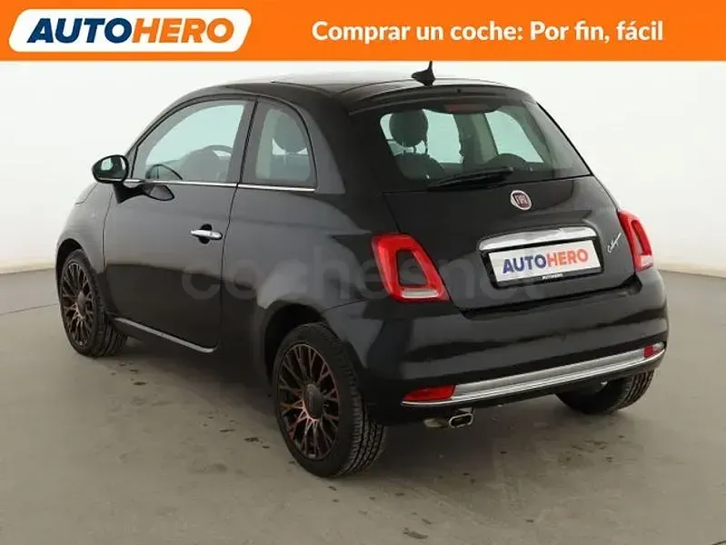 Usado Fiat 500 Collezione 69 CV (50 kW) 2019 Negro Berlina