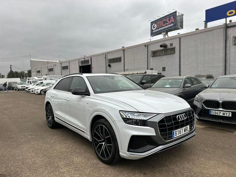 Usado Audi Q8 S-Line 286 CV (210 kW) 2020 Blanco SUV