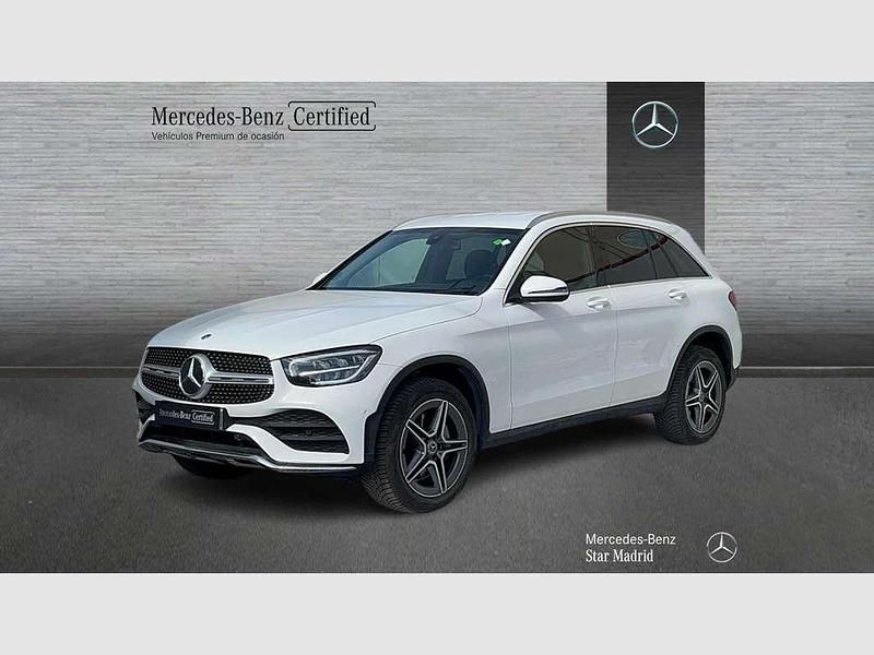 Blanco Usado 2021 Mercedes GLC300 AMG line SUV | 39.095 € (Buen precio) - Imagen 1/4