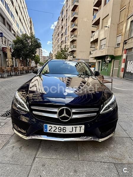 Usado Mercedes C220 Exclusive 170 CV (125 kW) 2016 Azul Familiar