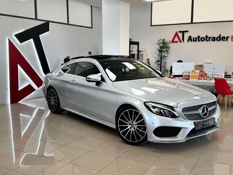 Plateado Usado 2019 Mercedes C220 Coupe | 28.999 € (Buen precio) - Imagen 1/4