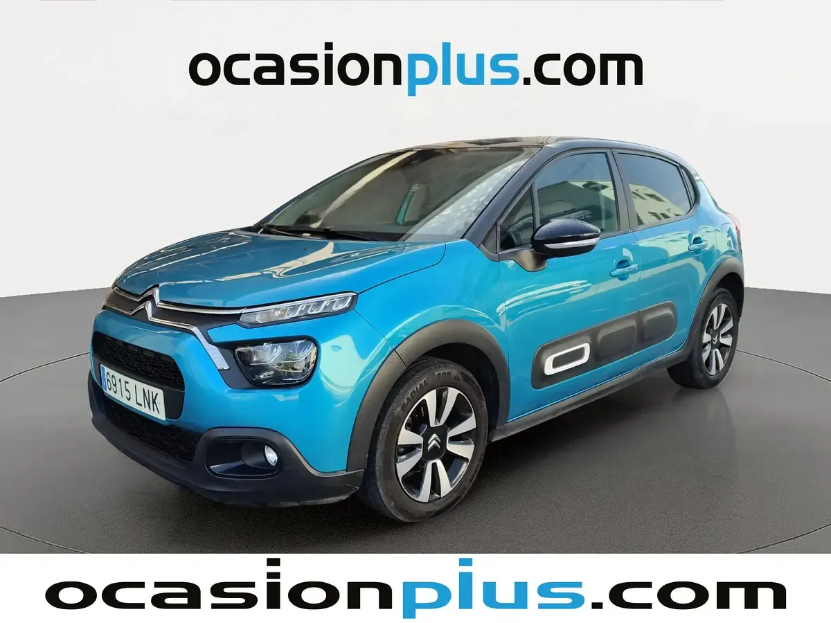 Usado Citroën C3 Feel 83 CV (61 kW) 2021 Azul Utilitario