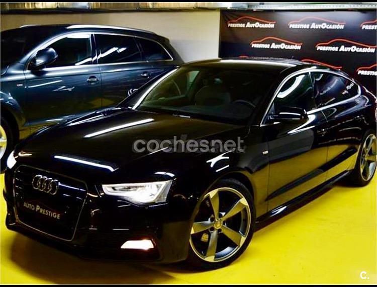 Usado Audi A5 Sportback S-Line 245 CV (180 kW) 2014 Negro Utilitario