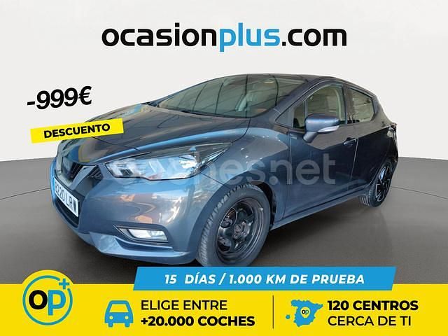 Gris / plata Usado 2021 Nissan Micra Acenta Berlina | 10.990 € (Precio justo) - Imagen 1/4