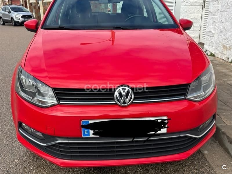 Rojo Usado 2016 VW Polo Advance Berlina | 9500 € (Precio justo) - Imagen 1/4