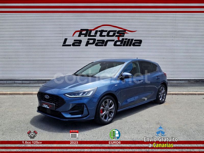 Azul Usado 2023 Ford Focus ST-Line Berlina | 21.750 € (Precio justo) - Imagen 1/4