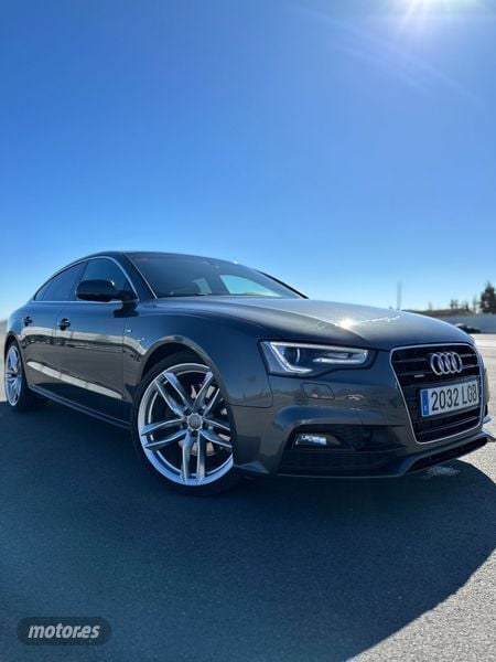 Usado Audi A5 Sportback S-Line 245 CV (180 kW) 2016 Gris Utilitario