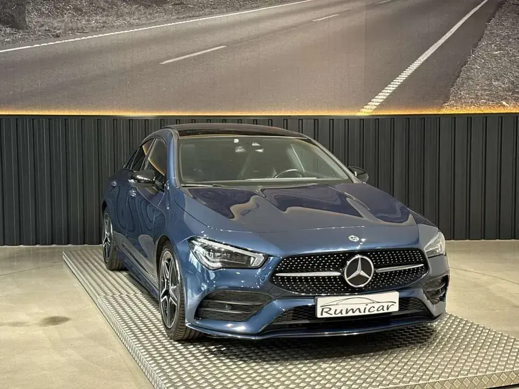 Usado Mercedes CLA200 150 CV (110 kW) 2021 Azul Coupe