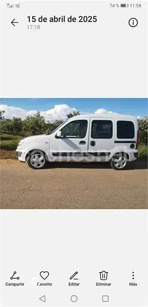 Usado Renault Kangoo Expression 85 CV (62 kW) 2009 Blanco Familiar