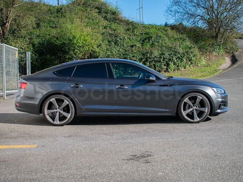 Usado Audi A5 Sportback Exclusive 218 CV (160 kW) 2017 Gris / plata Utilitario