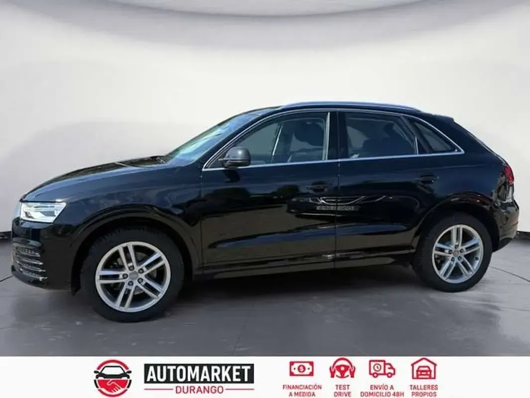 Usado Audi Q3 150 CV (110 kW) 2017 Negro SUV