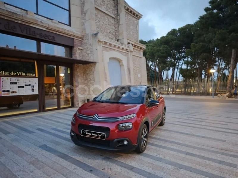 Granate Usado 2018 Citroën C3 PureTech Berlina | 8800 € (Precio justo) - Imagen 1/4