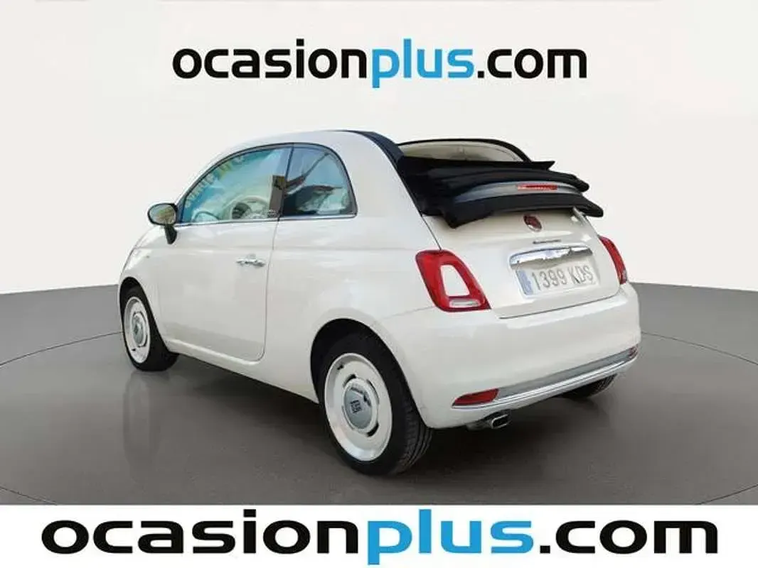 Usado Fiat 500C 69 CV (50 kW) 2017 Blanco Descapotable