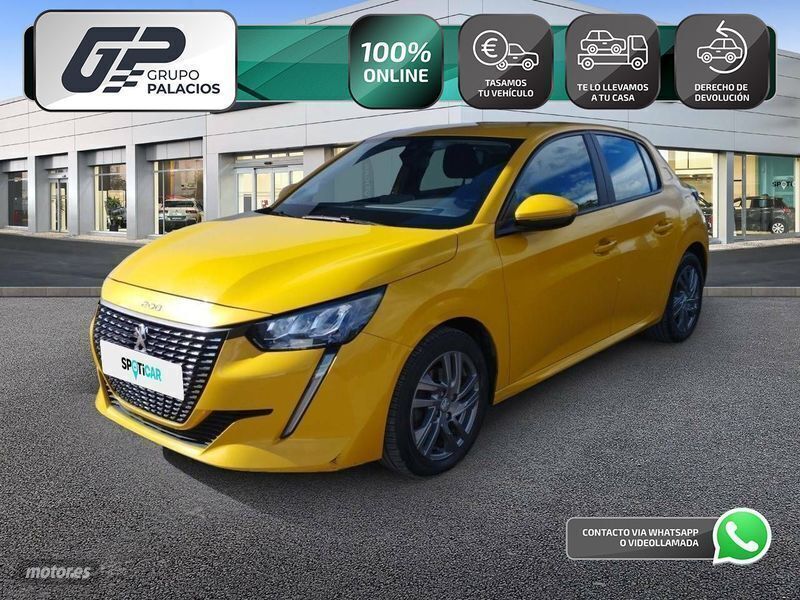 Usado Peugeot 208 Active 100 CV (73 kW) 2021 Amarillo Utilitario