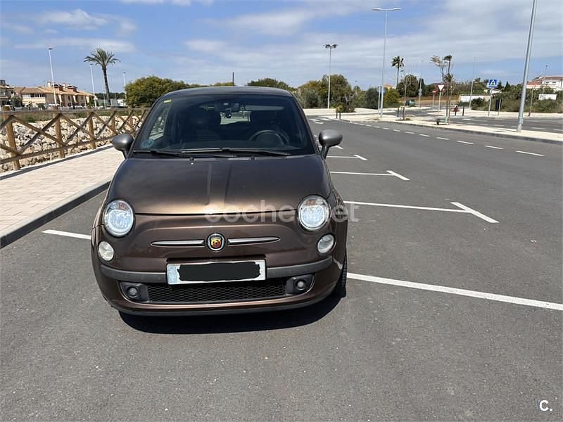 Usado Fiat 500 69 CV (50 kW) 2009 Marrón Descapotable