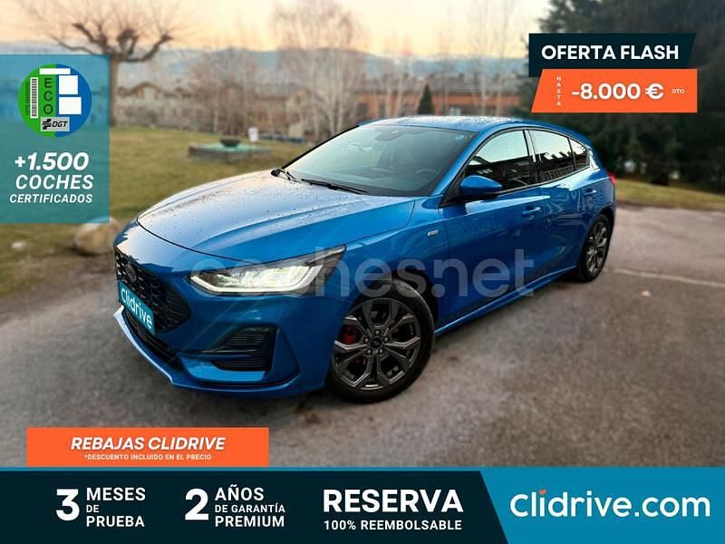 Azul Usado 2022 Ford Focus ST-Line Berlina | 17.690 € (Super precio) - Imagen 1/3