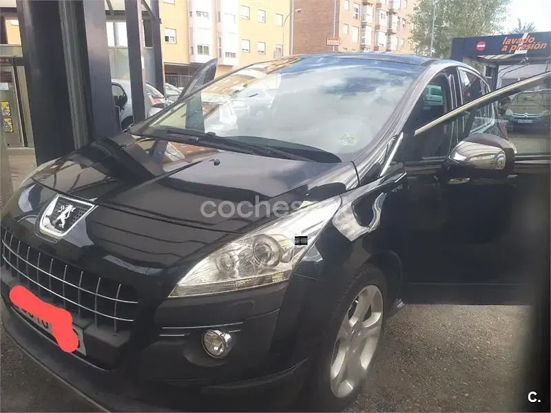 Usado Peugeot 3008 Sport 110 CV (80 kW) 2009 Negro Familiar