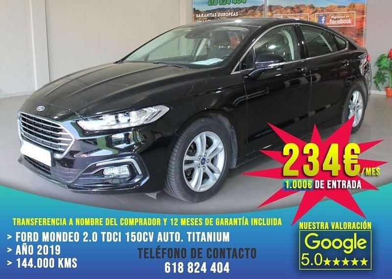 Negro Usado 2019 Ford Mondeo Titanium Berlina | 15.990 € (Un poco caro) - Imagen 1/4