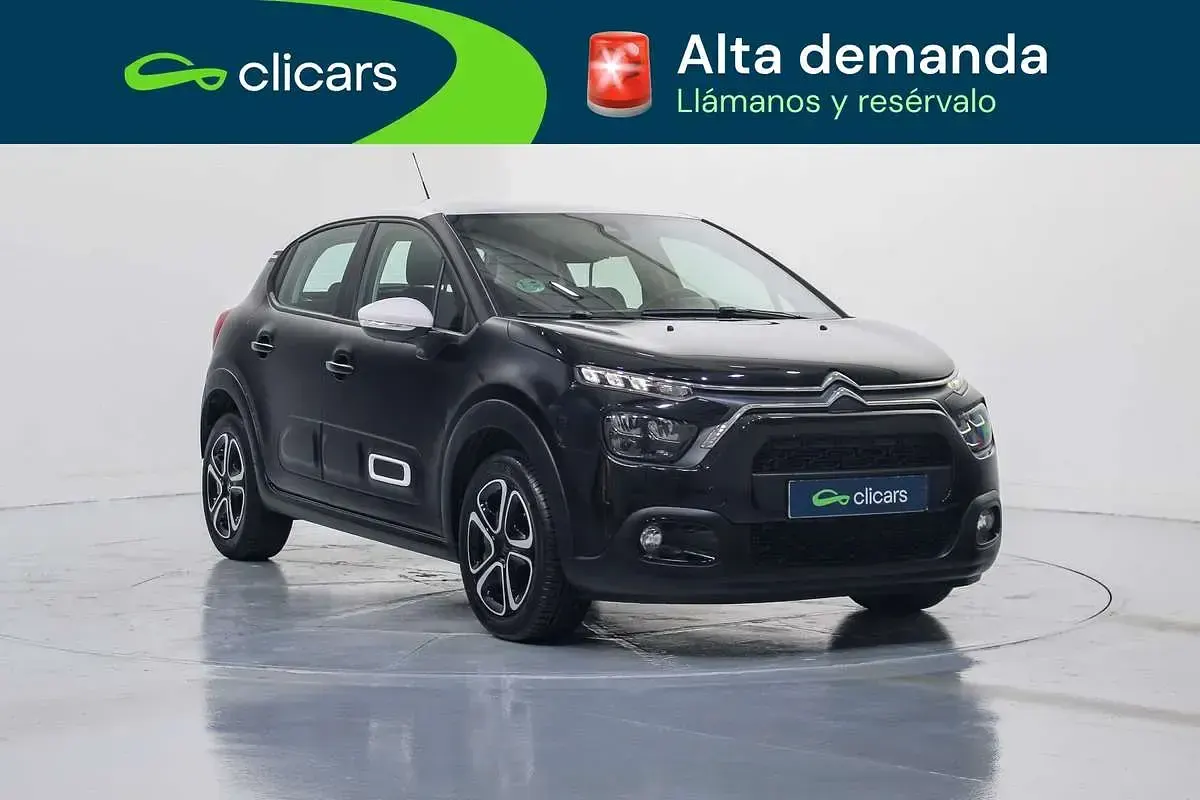 Käytetty Citroën C3 Feel 110 HP (80 kW) 2022 Musta Viistoperä