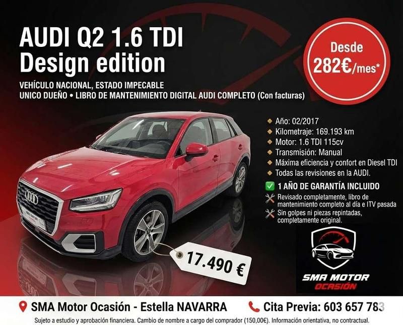 Usado Audi Q2 Design 116 CV (85 kW) 2017 Rojo SUV