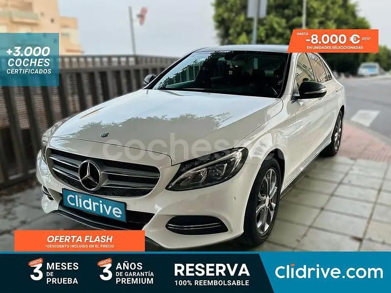 Blanco Usado 2014 Mercedes C220 AMG line Berlina | 16.190 € (Buen precio) - Imagen 1/3