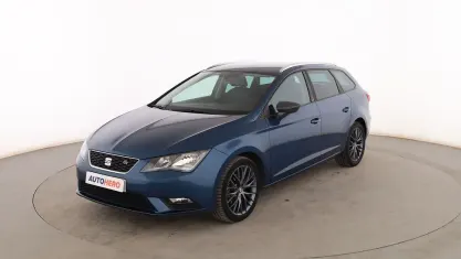 Usado Seat Leon CONNECT 110 CV (80 kW) 2016 Azul Familiar