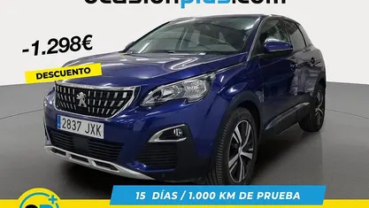 Azul Usado 2017 Peugeot 3008 Allure SUV | 10.602 € (Precio justo)
