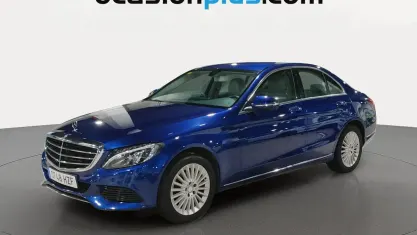 Usado Mercedes C220 Exclusive 170 CV (125 kW) 2014 Azul Berlina