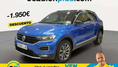 Usado VW T-Roc Sport 150 CV (110 kW) 2020 Azul SUV