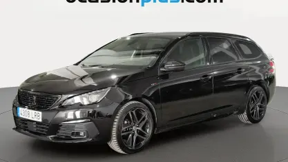 Usado Peugeot 308 SW GT 131 CV (96 kW) 2021 Negro Familiar
