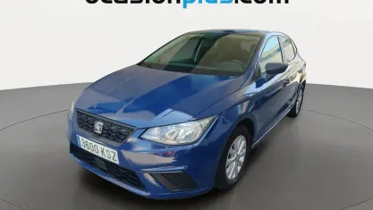 Usado Seat Ibiza Reference 95 CV (69 kW) 2019 Azul Utilitario