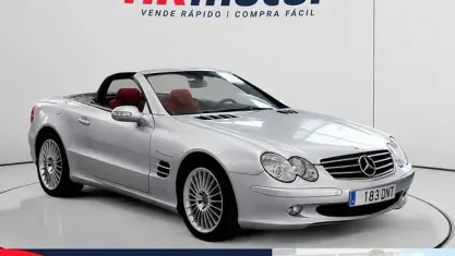 Usado Mercedes SL500 306 CV (225 kW) 2005 Gris Descapotable