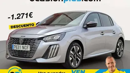 Usado Peugeot 208 Allure 102 CV (75 kW) 2025 Gris Utilitario
