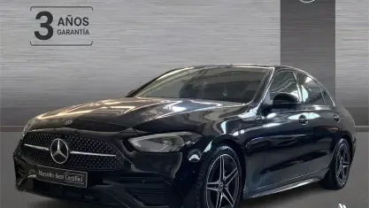 Usado Mercedes C200 AMG line 163 CV (119 kW) 2024 Negro Berlina