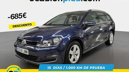 Azul Usado 2016 VW Golf VII Sportline Familiar | 8565 € (Precio justo)