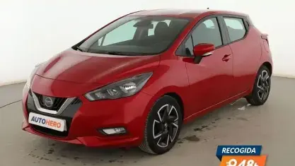 Usado Nissan Micra Tekna 92 CV (67 kW) 2021 Rojo Utilitario