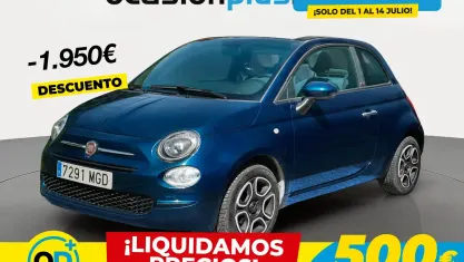 Usado Fiat 500 Club 70 CV (51 kW) 2023 Azul Descapotable