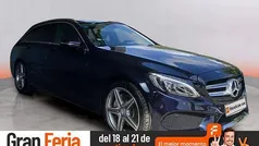 Azul Usado 2017 Mercedes C220 AMG line Familiar | 23.490 € (Precio justo)
