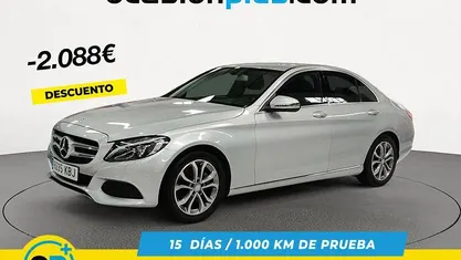 Usado Mercedes C200 136 CV (100 kW) 2017 Gris plata Berlina
