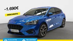 Azul Usado 2018 Ford Focus ST-Line Berlina | 17.990 € (Precio justo)