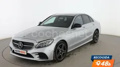 Gris Usado 2020 Mercedes C200 AMG line Berlina | 29.999 € (Precio justo)
