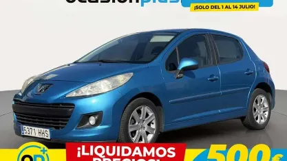 Usado Peugeot 207 Access 75 CV (55 kW) 2011 Azul Utilitario