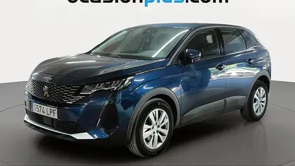 Usado Peugeot 3008 Active 130 CV (95 kW) 2021 Azul SUV