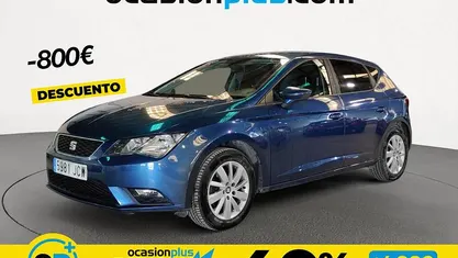 Usado Seat Leon Reference 105 CV (77 kW) 2015 Azul Utilitario