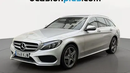 Usado Mercedes C220 AMG 170 CV (125 kW) 2018 Gris plata Familiar