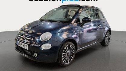 Usado Fiat 500C Lounge 69 CV (50 kW) 2018 Azul Descapotable